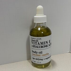 Nature’s Goods Vitamin E + Hyaluronic Acid Body Oil - Coconut Vanilla NEW